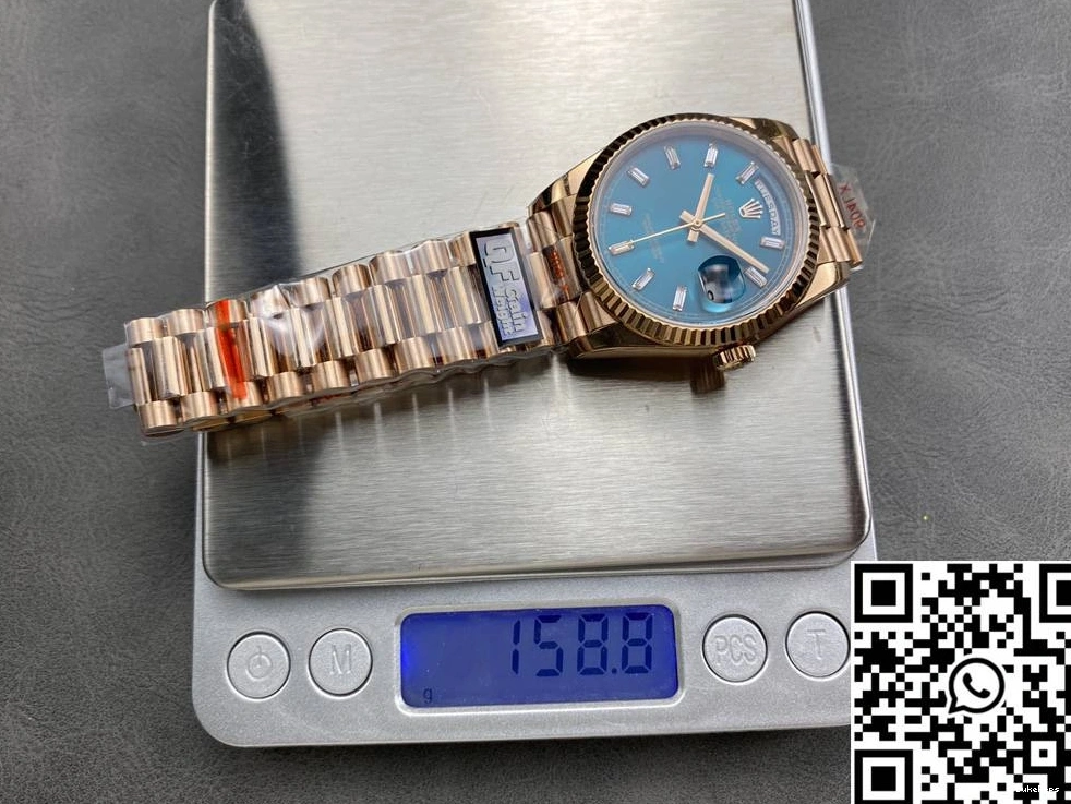 Tungsten Steel Rose Gold Rolex Date Dial v5 QF M128235-0085 Blue Day Factory 36mm 0312